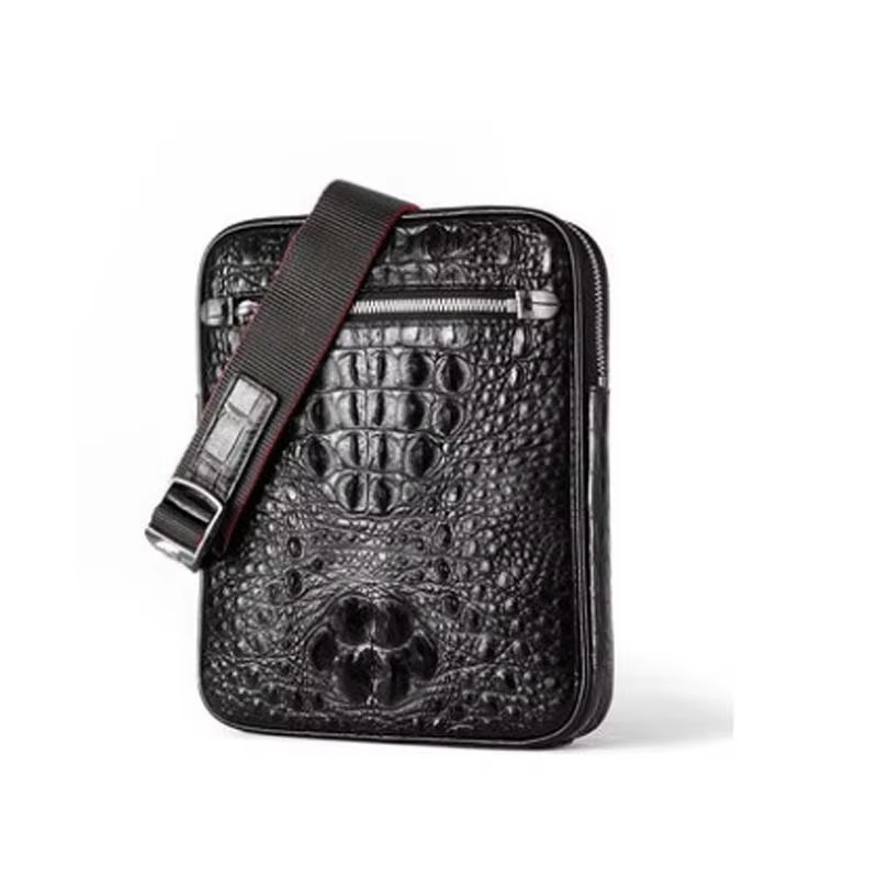 ouluoer Crocodile leather bag cross-body bag for men casual business briefcase leather vertical style