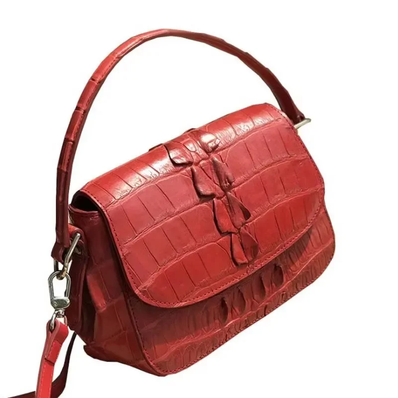ourui new  selling  women  bag Female bag  red  One shoulder  aslant  Female small bag 25 cm women handbag