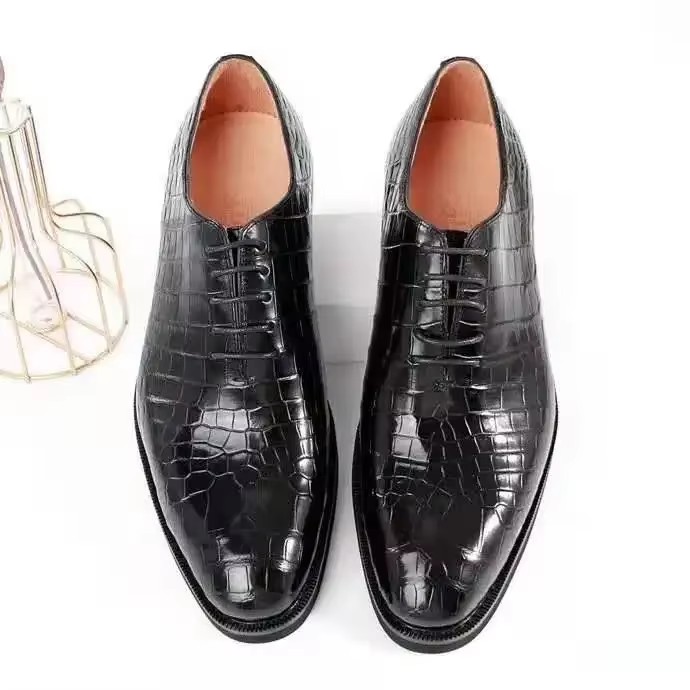 men formal men crocodile leather shoes male wedding business fashion aligator skin shoes