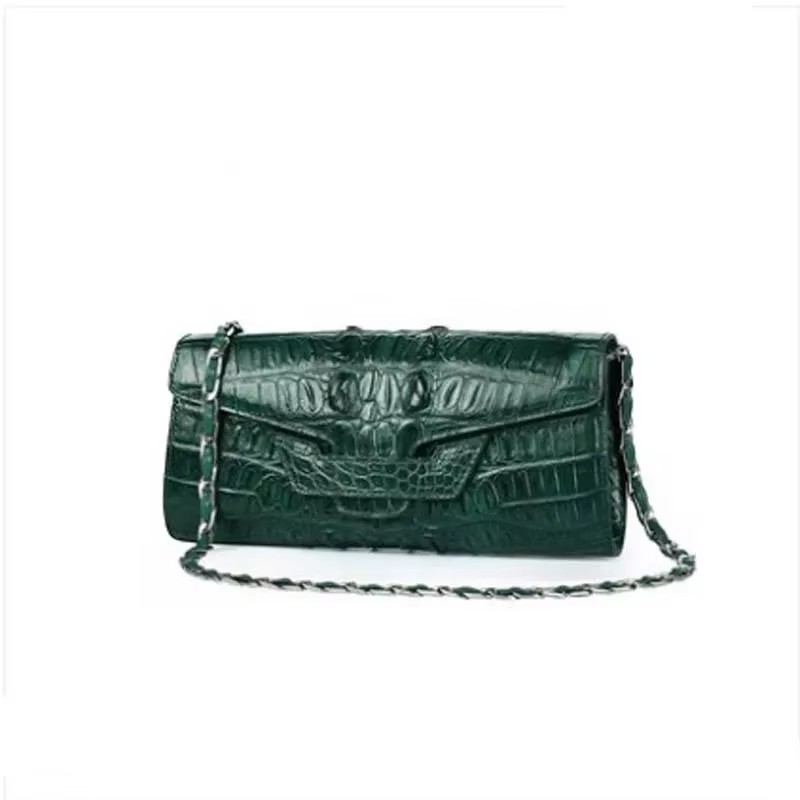 gete 2026 new  crocodile leather handbag ladies' Chain bag dinner bag single-shoulder cross-body women bag