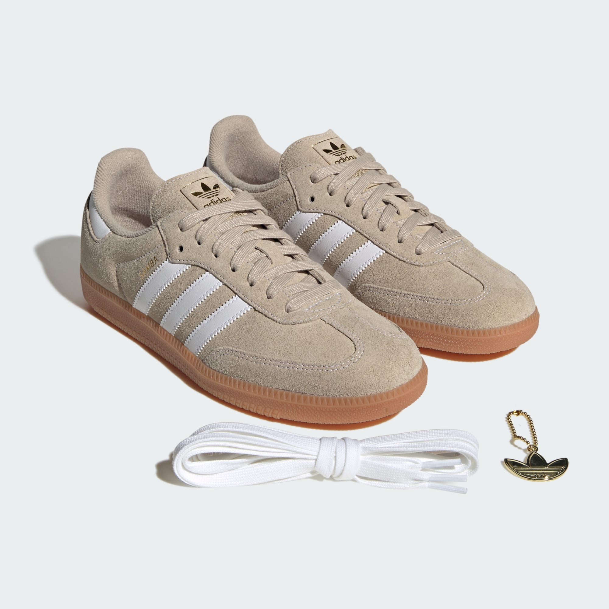 Scarpe Samba OG - Khaki Three / Cloud White / Gum - immagine 8