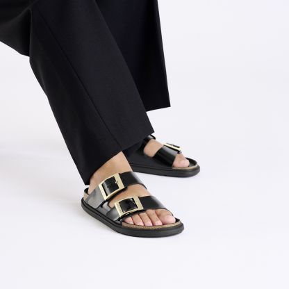 아리조나 드롭렛 버클 천연 가죽 페이턴트 - 하이 샤인 블랙 - 1029364 - 이미지 7
