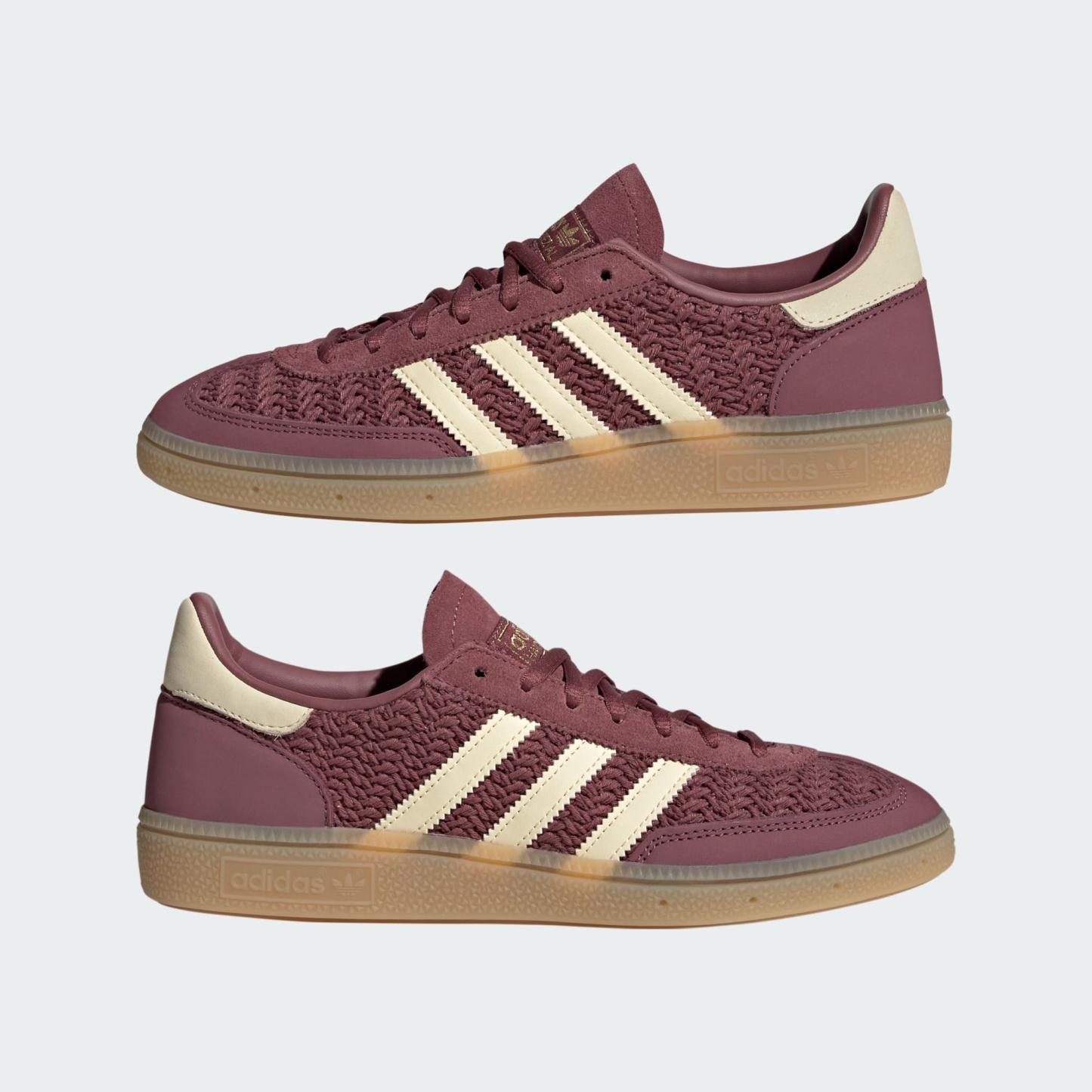 HANDBALL SPEZIAL SHOES - Burgundy / Warm Vanilla / Gum - LA7832 - Mirrored Pair View