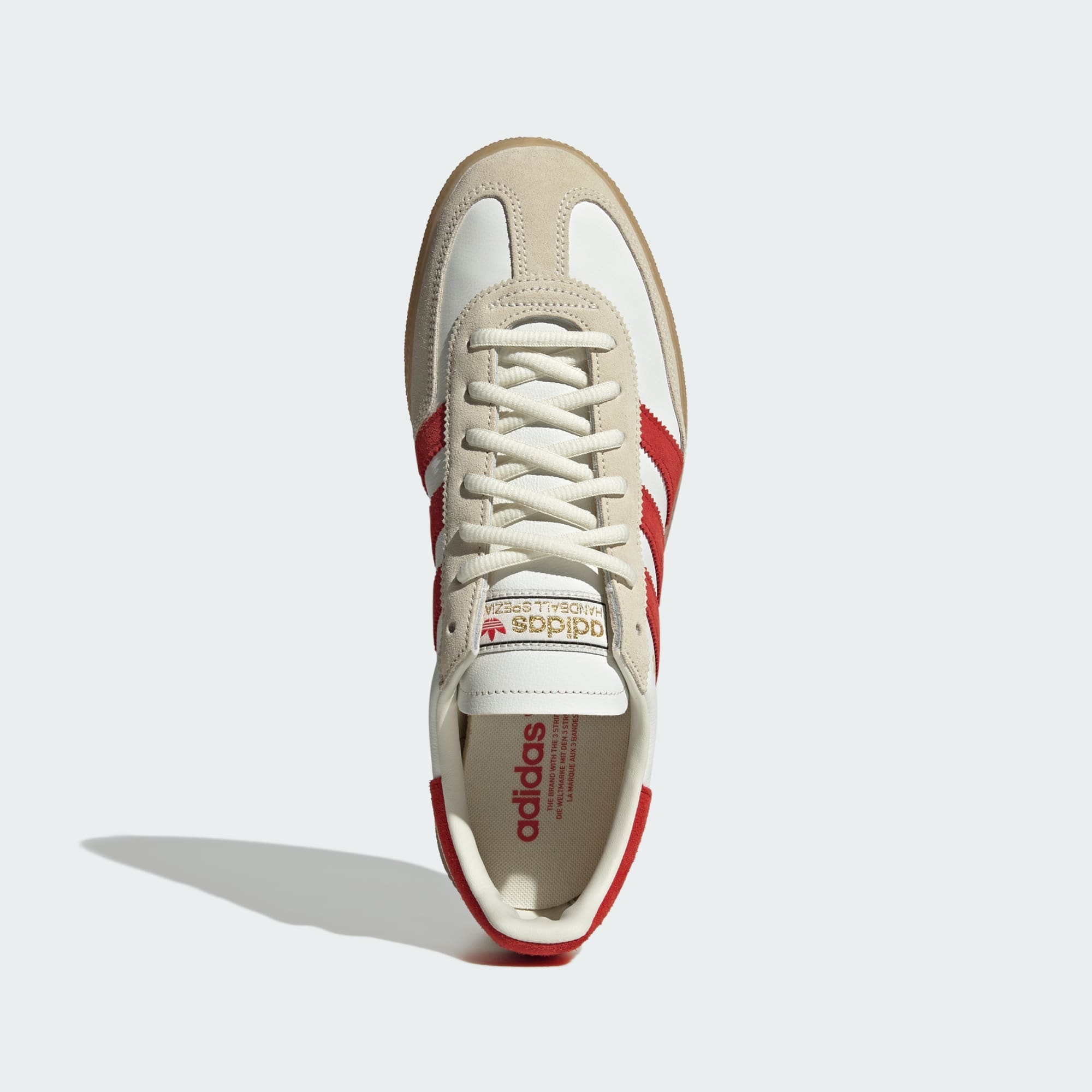 핸드볼 스페지알 - Core White / Better Scarlet / Gum - IH6587 - Top Portrait View