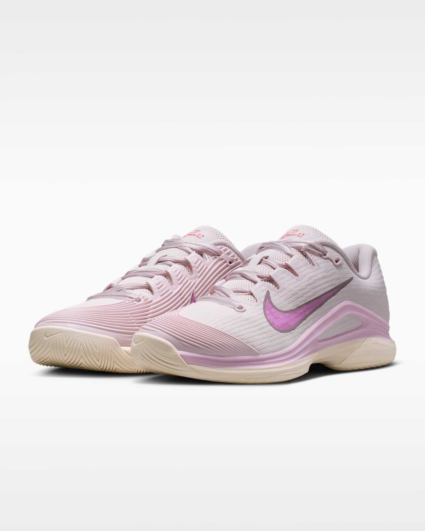 나이키 베이퍼 12 PRM 여성 하드 코트 테니스화 - 펄 핑크/핑크 폼/초크/라이트 마젠타