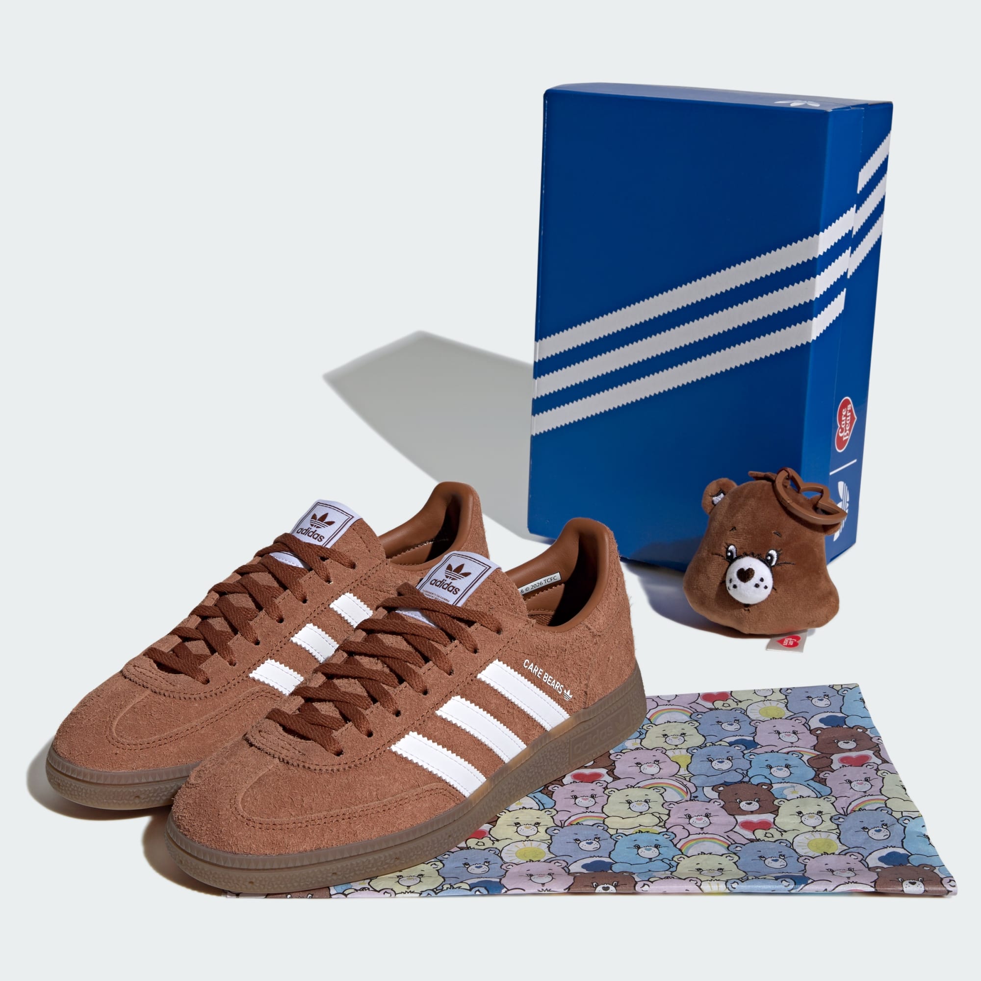 HANDBALL SPEZIAL SHOES - Brown / Cloud White / Gum - KK4932 - Packaging View