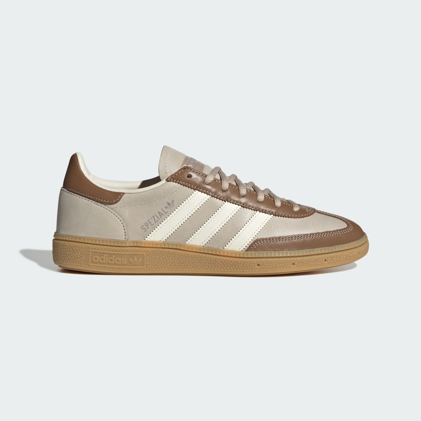 핸드볼 스페지알 - Khaki Three / Cream White / Brown Desert - KJ7418 - Side Lateral Center View