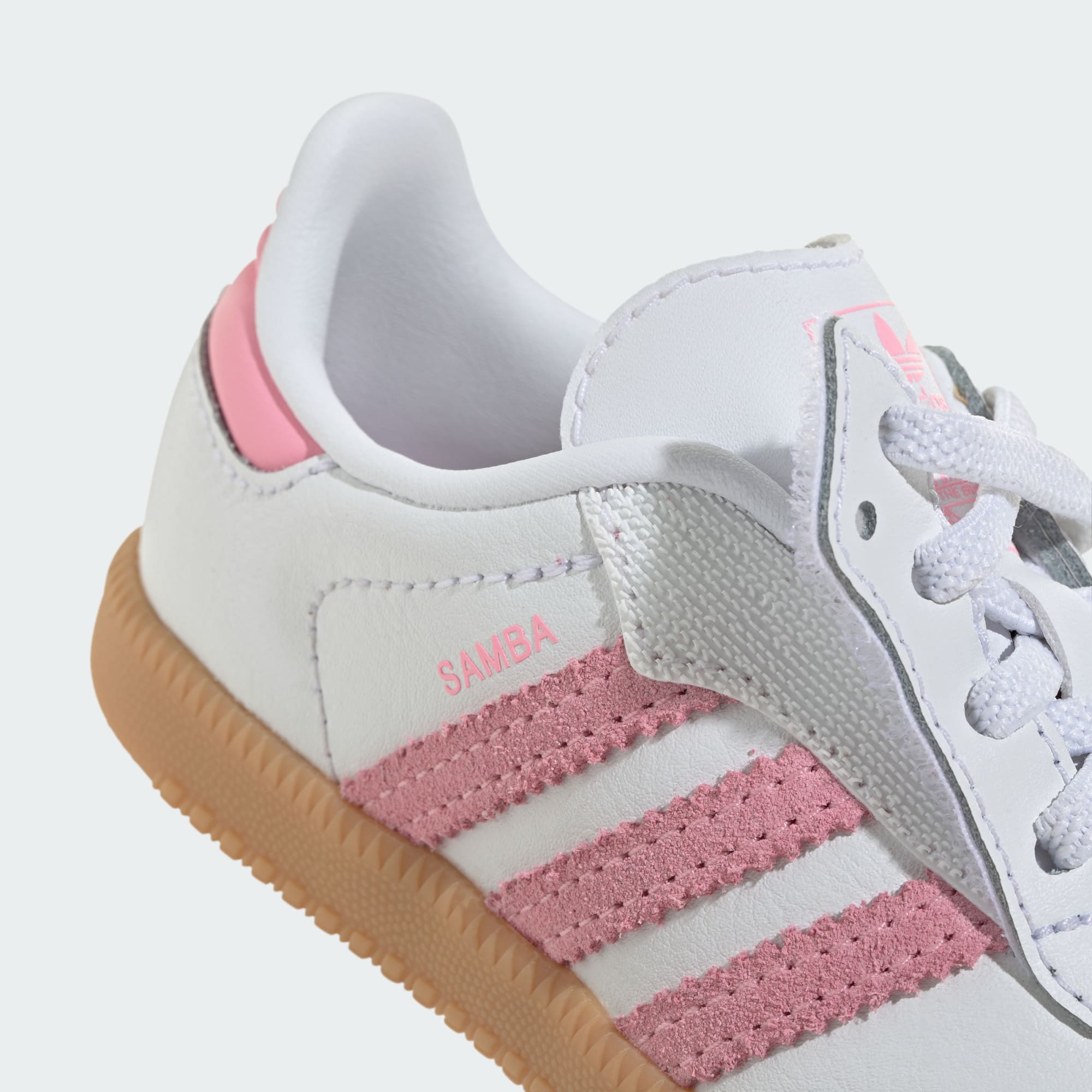 삼바 OG 컴포트 클로저 엘라스틱 레이스 - Cloud White / Light Pink / Gum