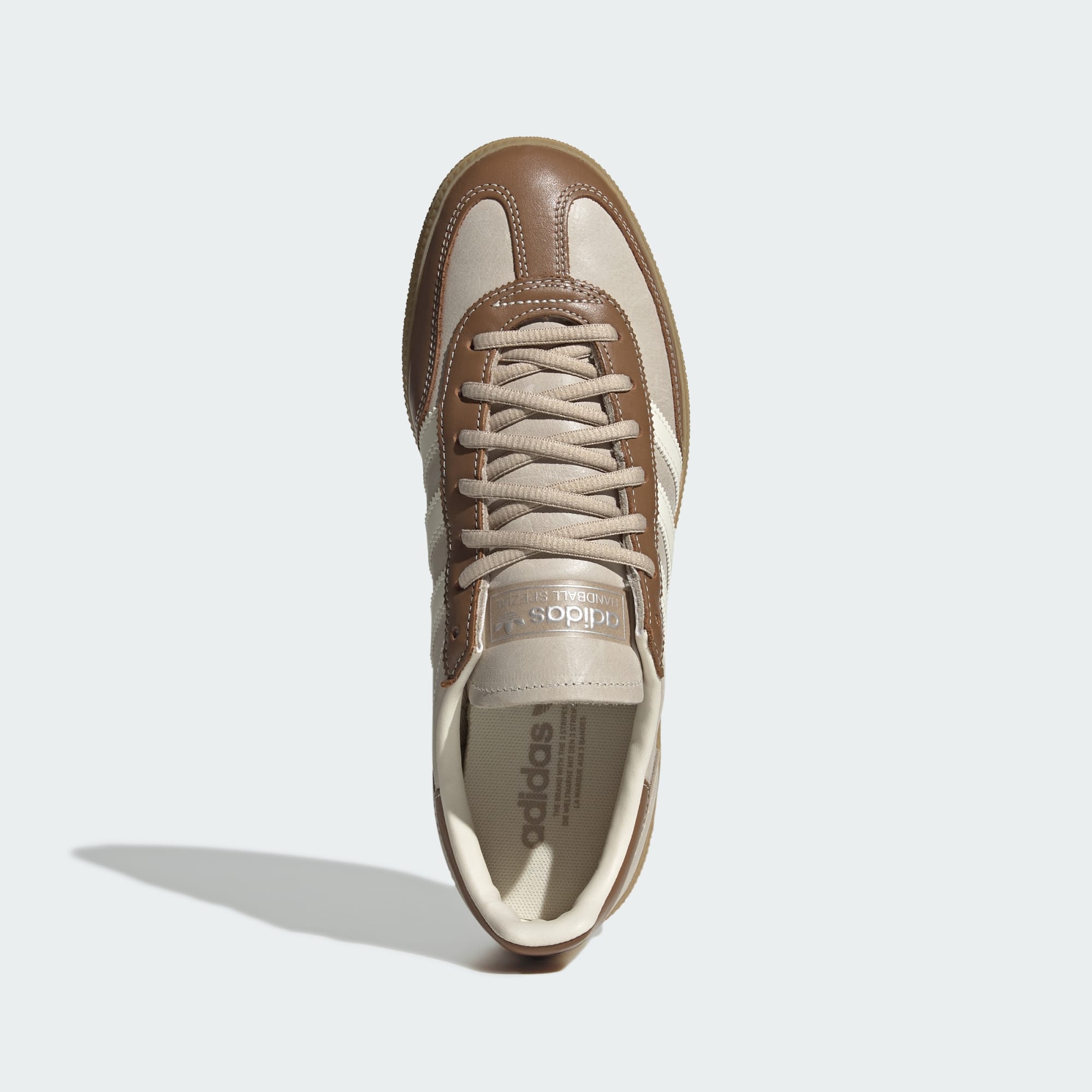 핸드볼 스페지알 - Khaki Three / Cream White / Brown Desert - KJ7418 - Top Portrait View