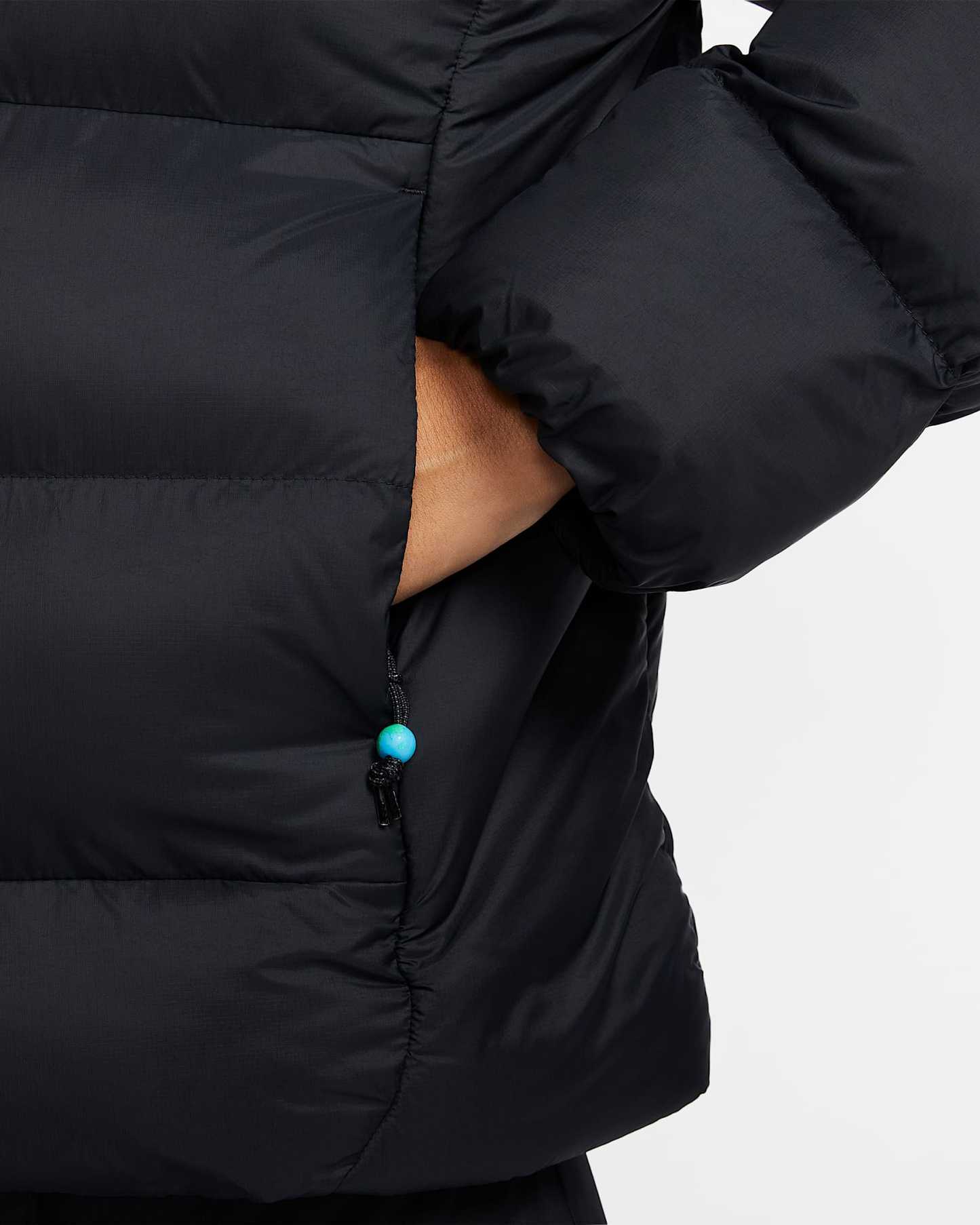 나이키 ACG '루나 레이크' PrimaLoft® 여성 써마 핏 ADV 루즈 후드 재킷 - 블랙/블랙/블랙/서밋 화이트