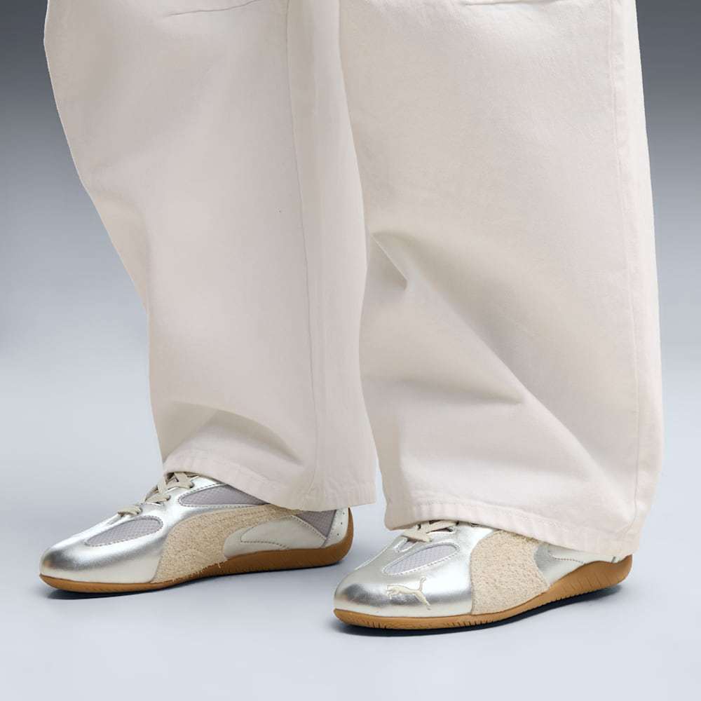 스피드캣 메탈릭 루 우먼스 Speedcat Lou Metallic Wns - Vibrant Silver-Gum