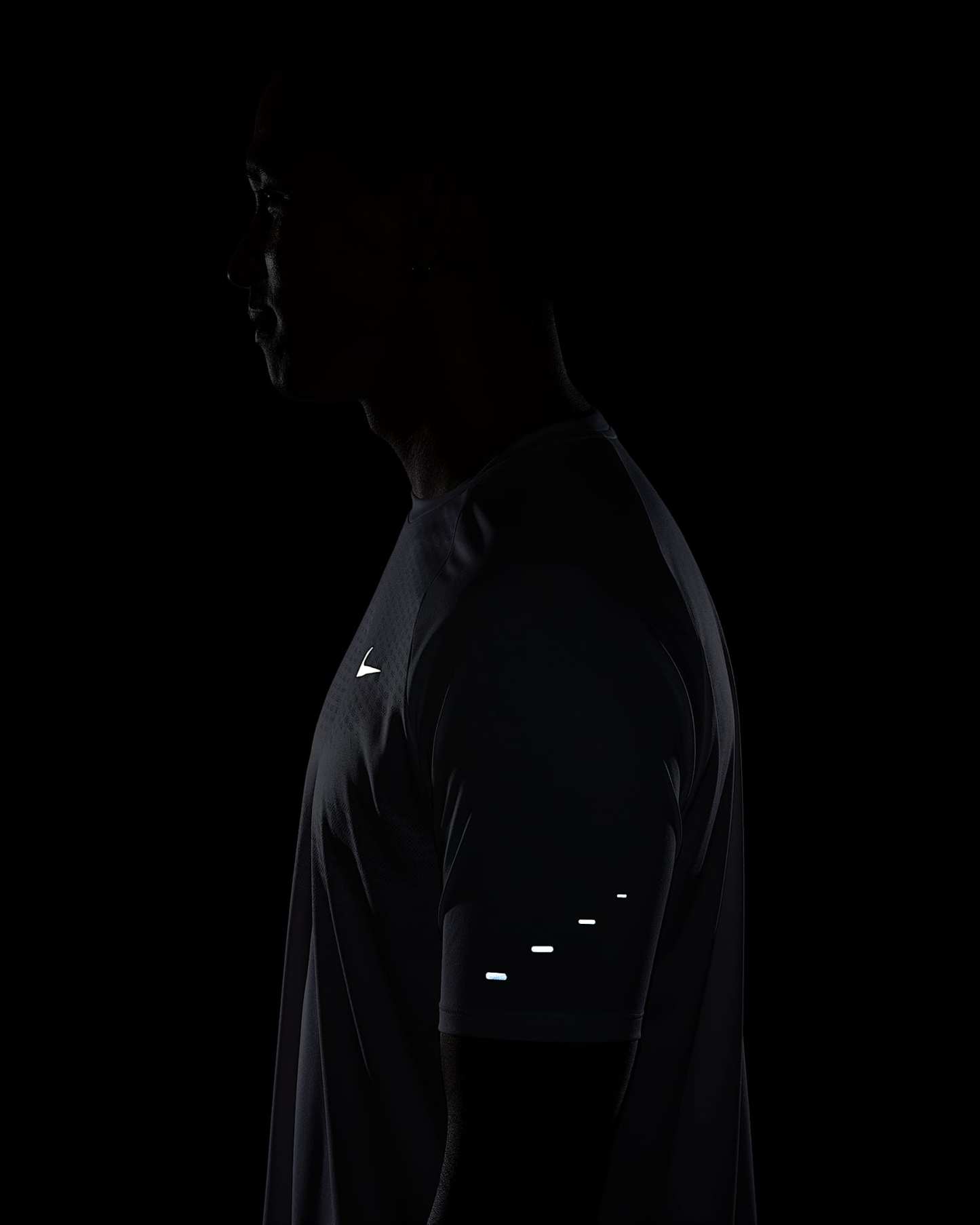 나이키 스트라이드 남성 드라이 핏 ADV 반팔 러닝 탑 - 화이트
