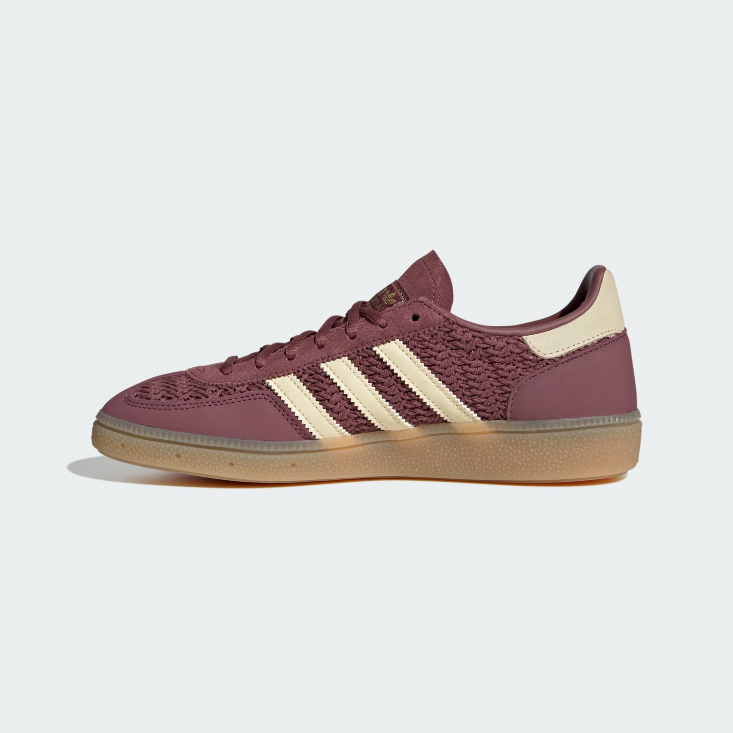 HANDBALL SPEZIAL SHOES - Burgundy / Warm Vanilla / Gum - LA7832 - Side Medial Center View