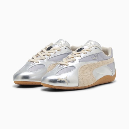 스피드캣 메탈릭 루 우먼스 Speedcat Lou Metallic Wns - Vibrant Silver-Gum