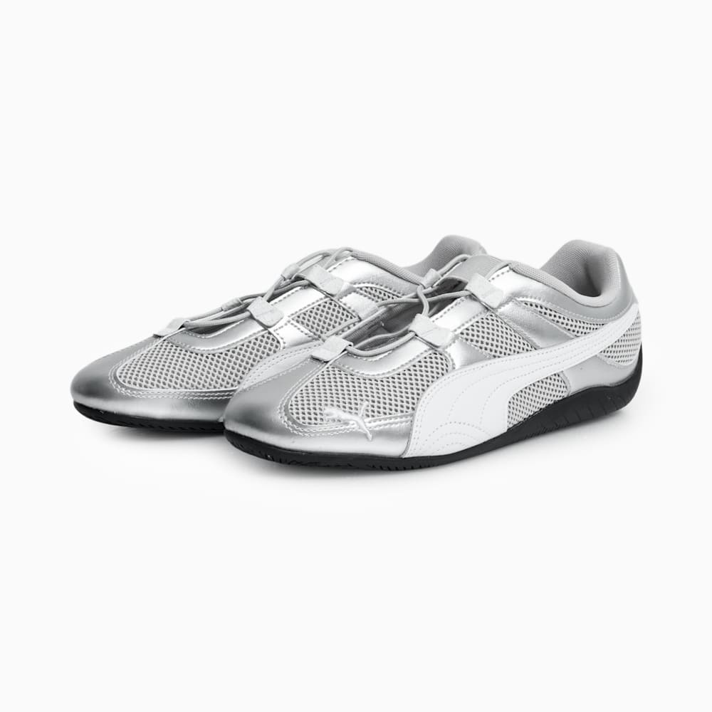 스피드캣 고 메탈릭 우먼스 Speedcat Go Metallic Wns - PUMA Silver-PUMA White-PUMA Black