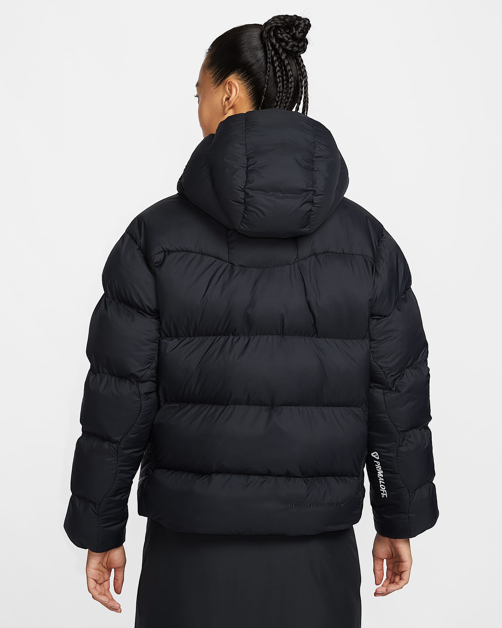 나이키 ACG '루나 레이크' PrimaLoft® 여성 써마 핏 ADV 루즈 후드 재킷 - 블랙/블랙/블랙/서밋 화이트