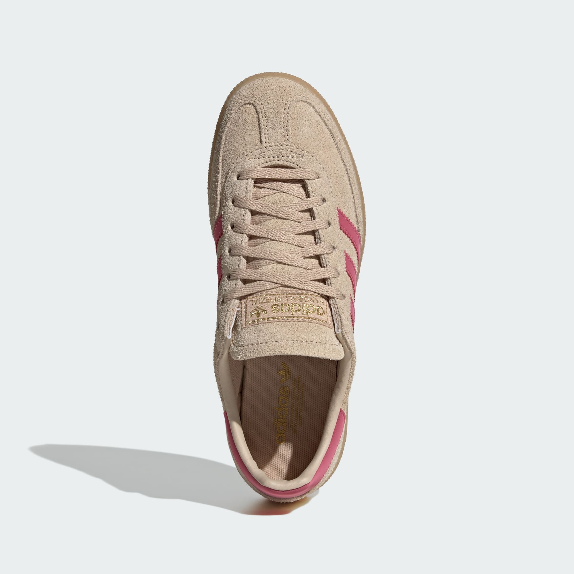 HANDBALL SPEZIAL SHOES - Magic Beige / Dual Magenta / Gold Metallic - KI2192 - Top Portrait View