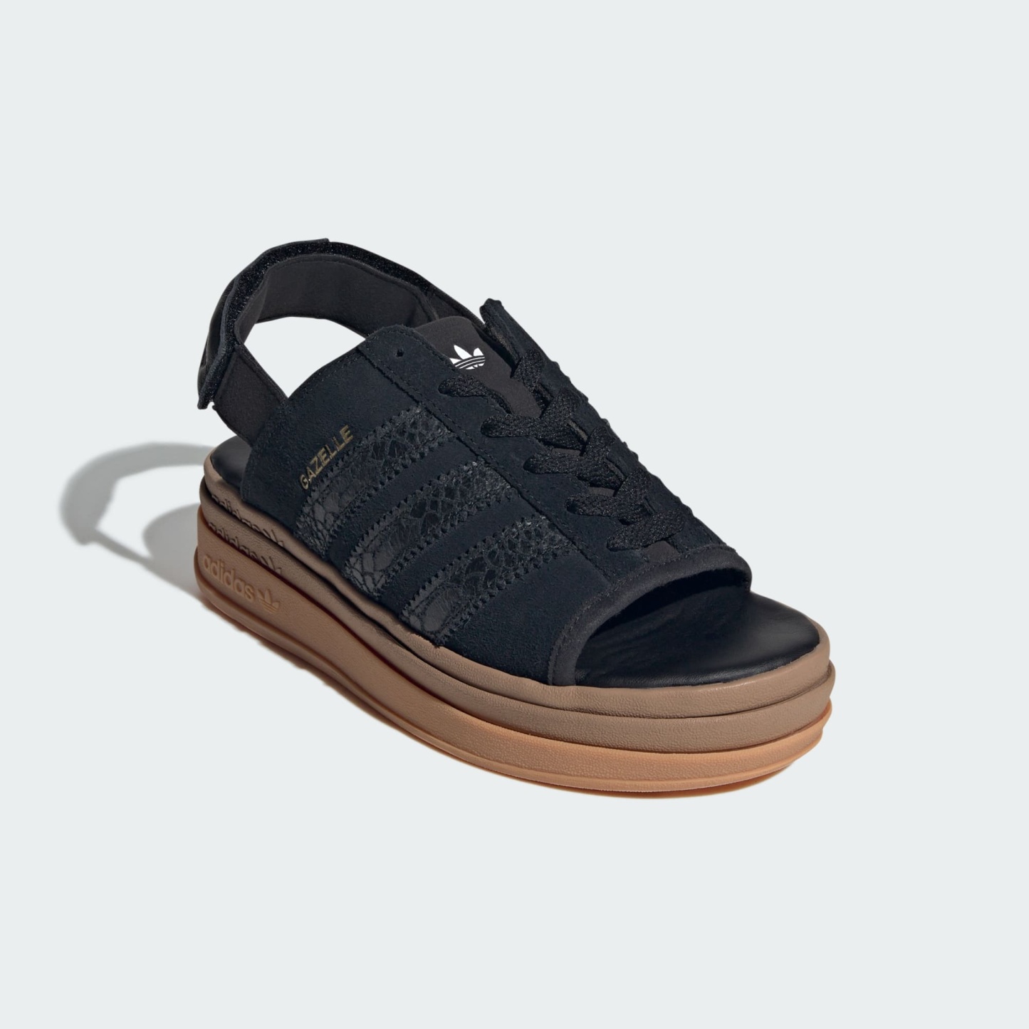 가젤 볼드 샌들 - Core Black / Core Black / Gold Metallic