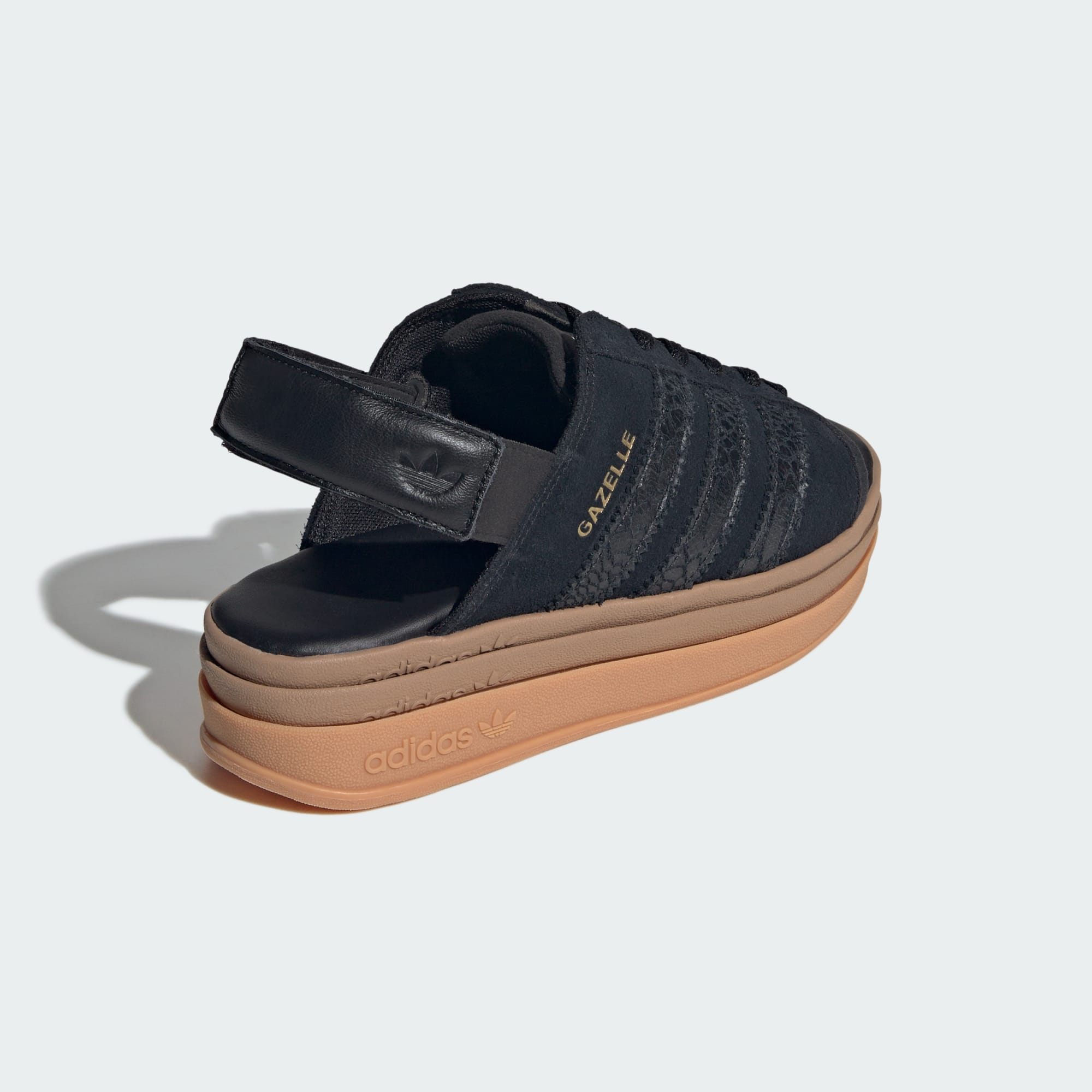 가젤 볼드 샌들 - Core Black / Core Black / Gold Metallic