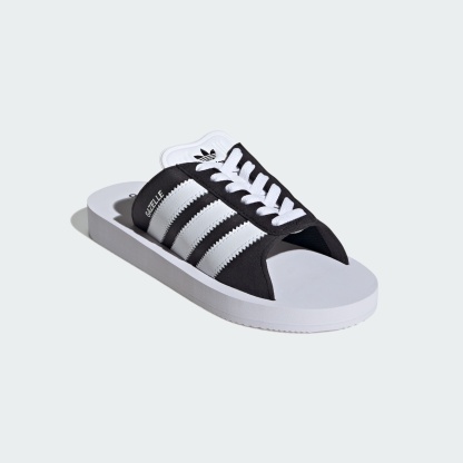 가젤 비치 슬라이드 - Core Black / Cloud White / Cloud White