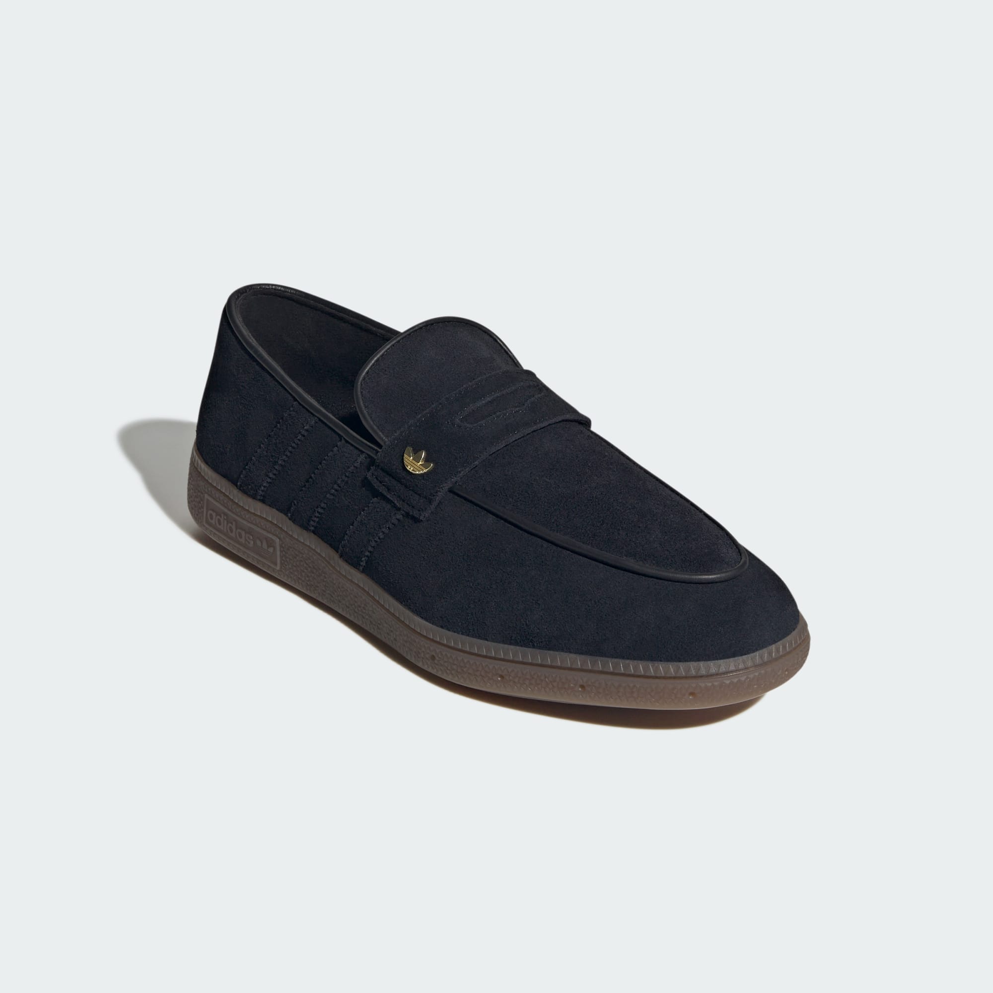 핸드볼 스페지알 로퍼 - Core Black / Core Black / Gum - KH5703 - Front Lateral Top View