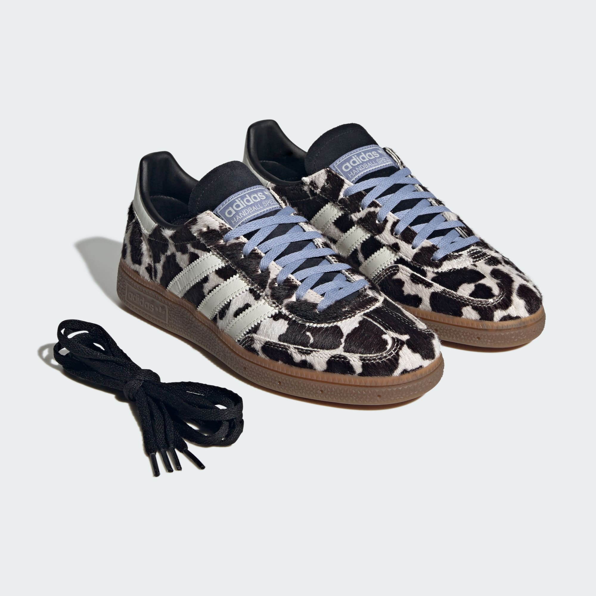HANDBALL SPEZIAL SHOES - Core Black / Off White / Chalk Blue - KI2183 - Laces View