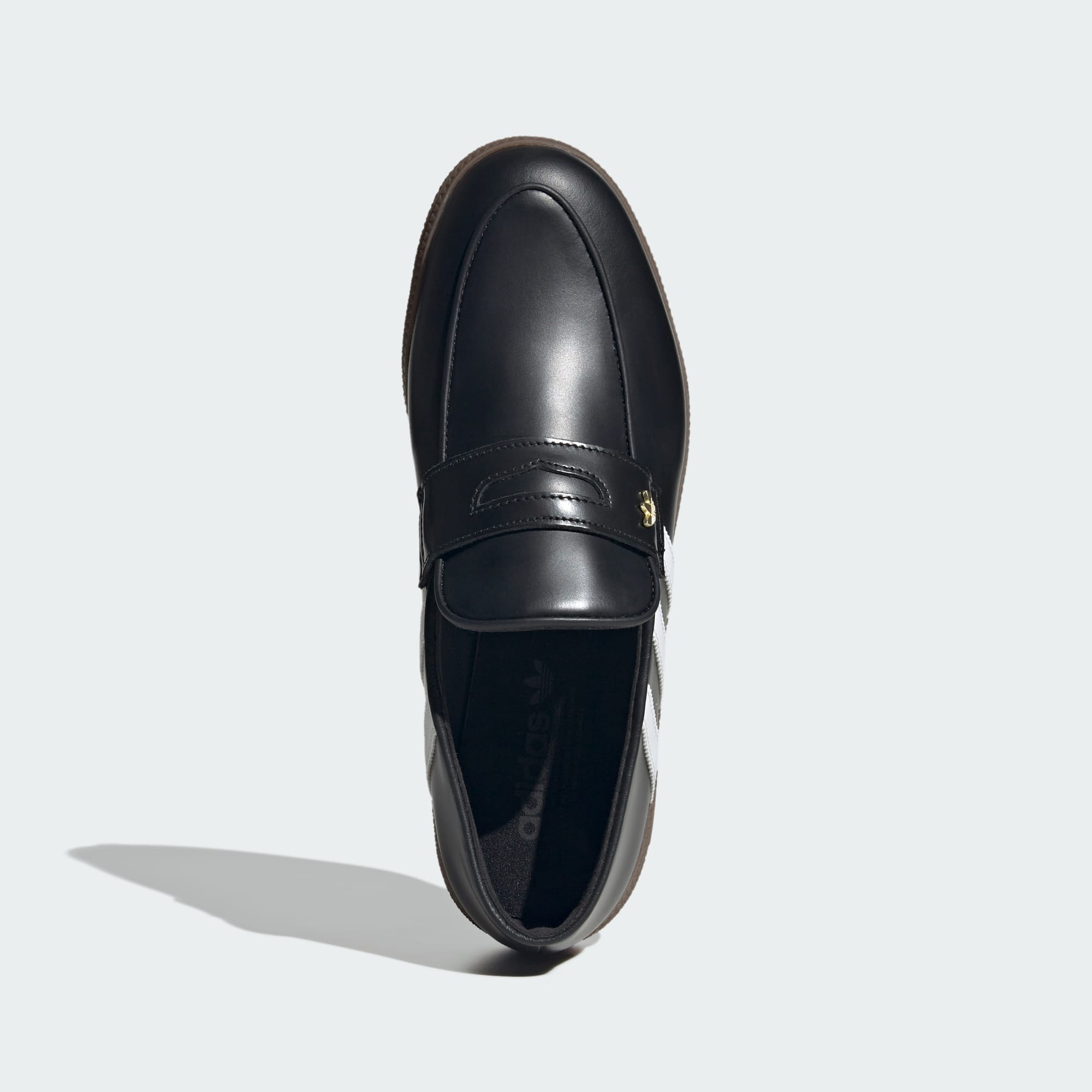 핸드볼 스페지알 로퍼 - Core Black / Cloud White / Gold Metallic - LA4186 - Top Portrait View