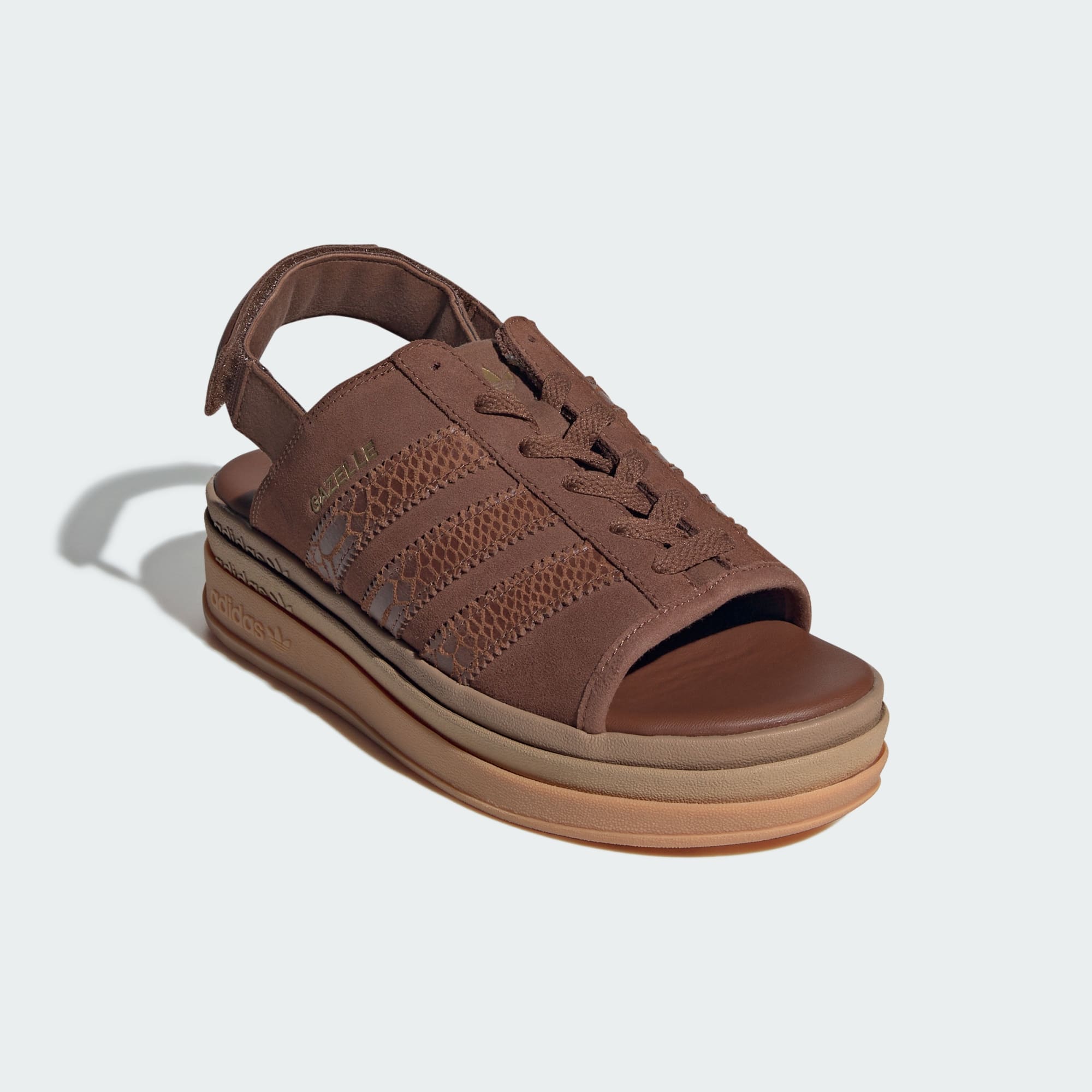 가젤 볼드 샌들 - Preloved Brown / Preloved Brown / Gold Metallic