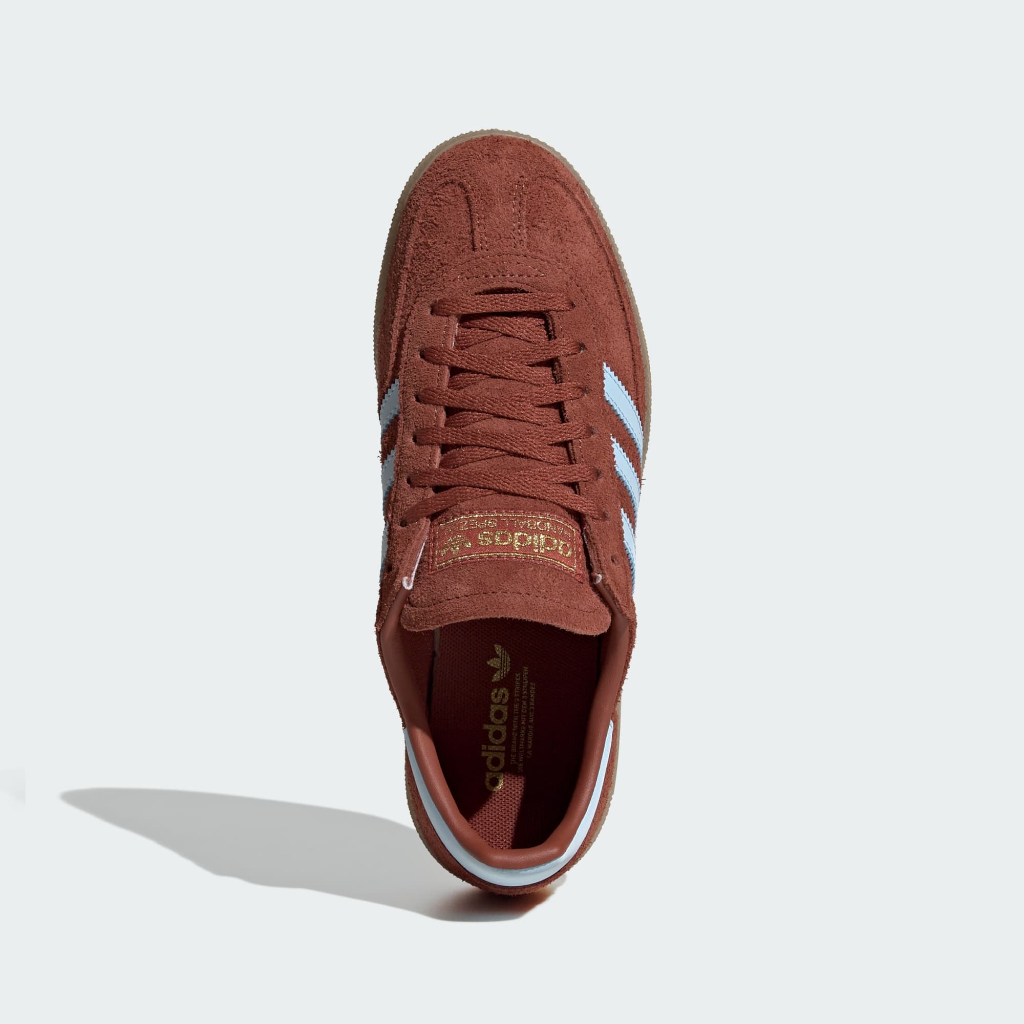 HANDBALL SPEZIAL SHOES - Burnt Sienna / Clear Sky / Gold Metallic - KI2191 - Top Portrait View