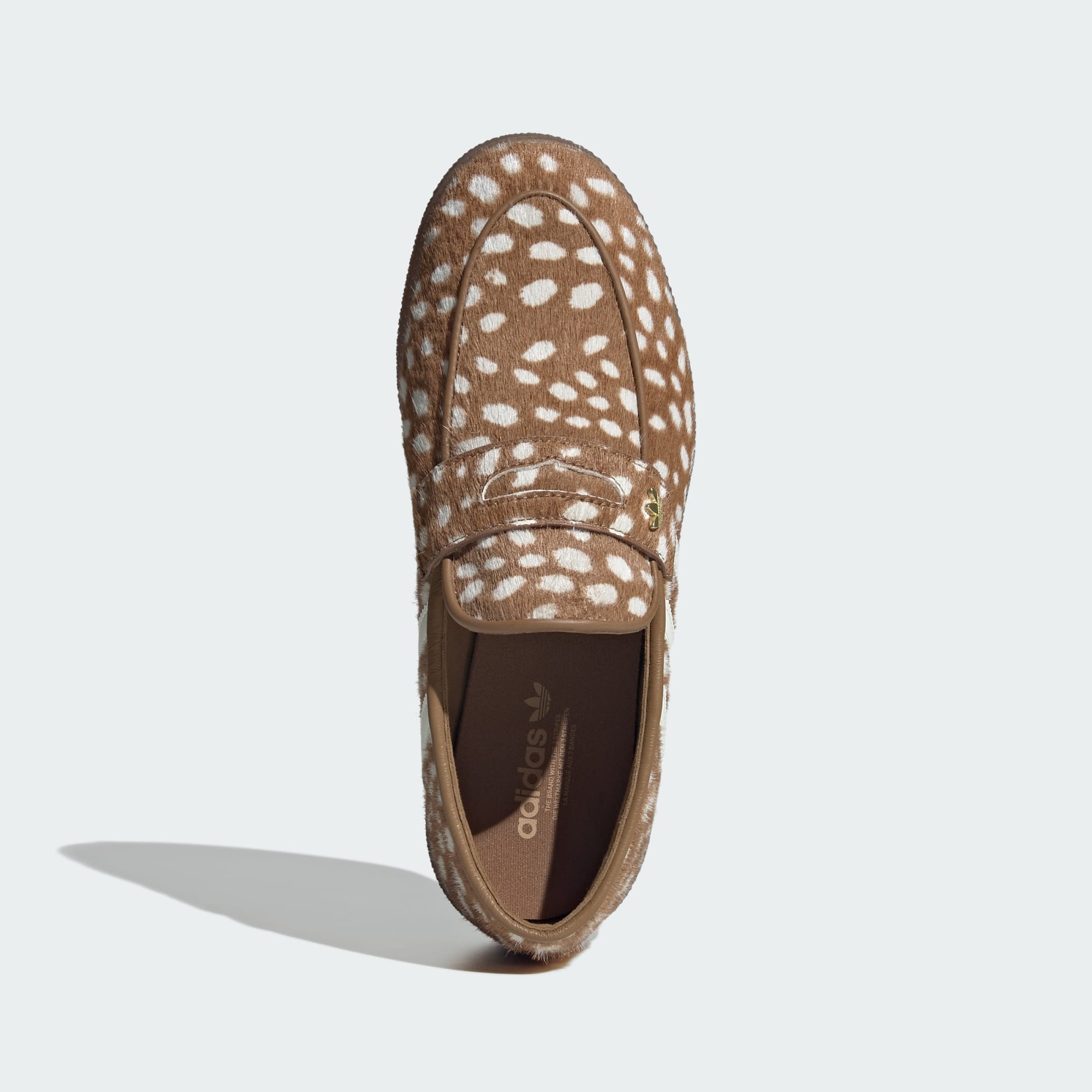 핸드볼 스페지알 로퍼 - Brown / Off White / Gold Metallic - KK0920 - Top Portrait View