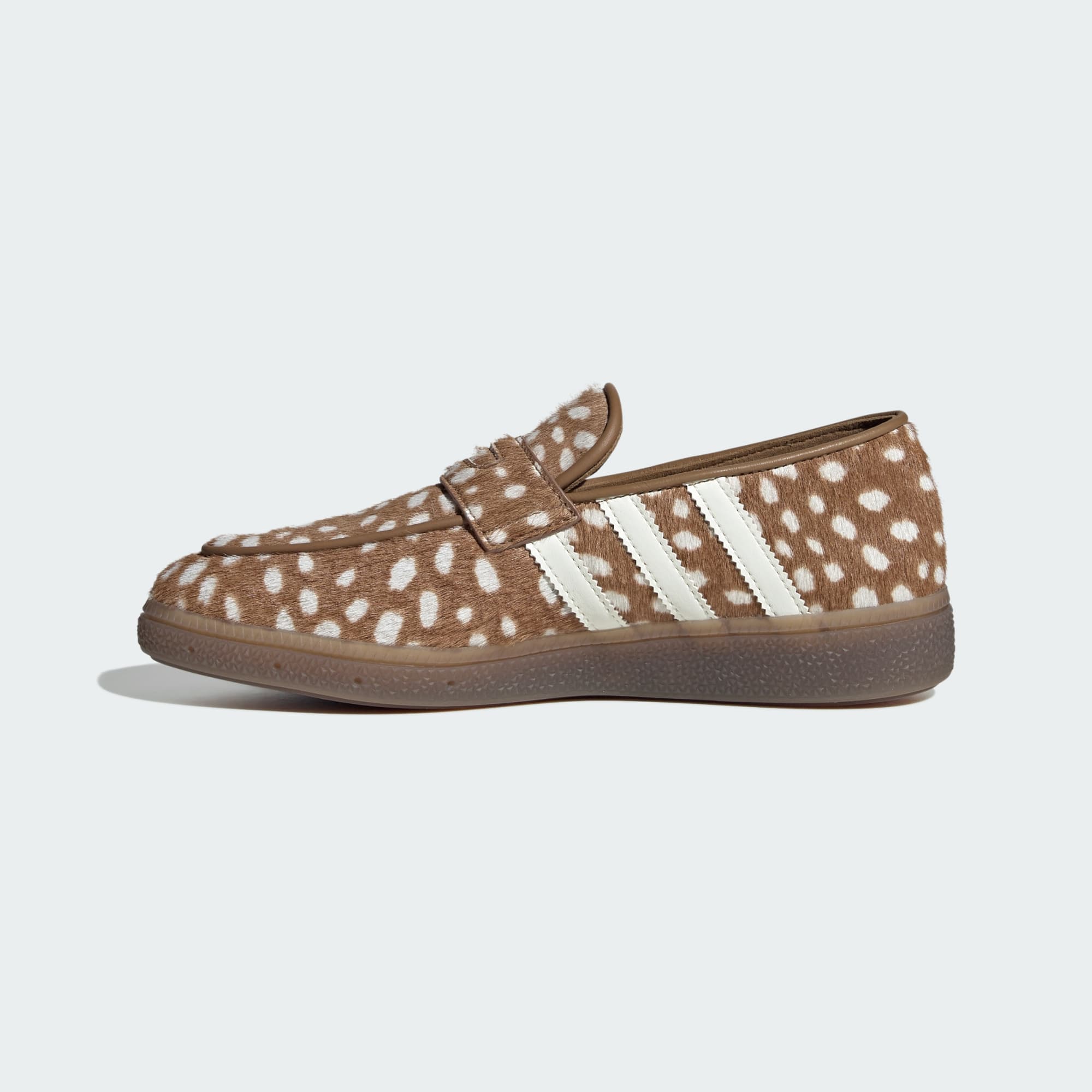 핸드볼 스페지알 로퍼 - Brown / Off White / Gold Metallic - KK0920 - Side Medial Center View