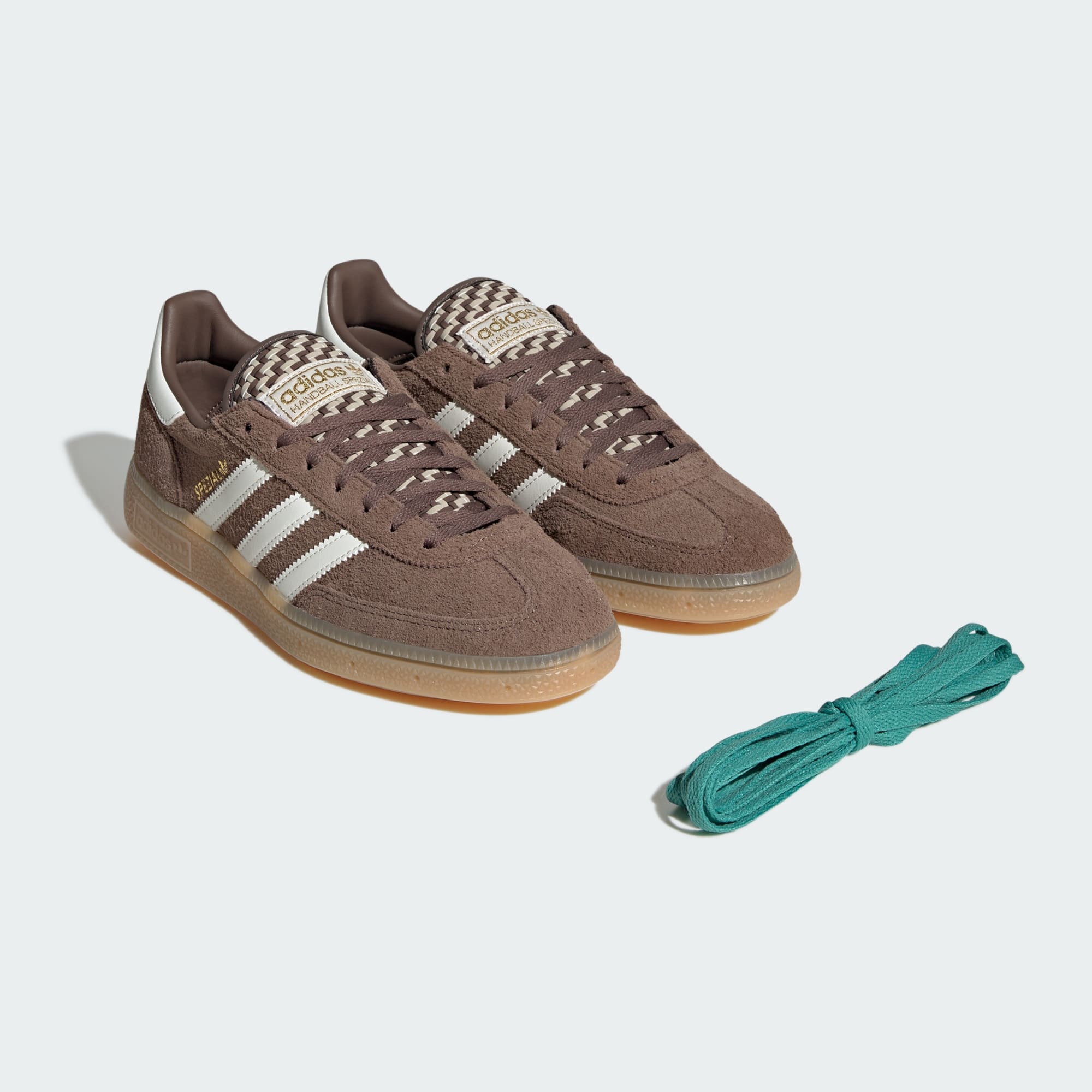 HANDBALL SPEZIAL SHOES - Earth Strata / Off White / Khaki Three - KK0928 - Laces View