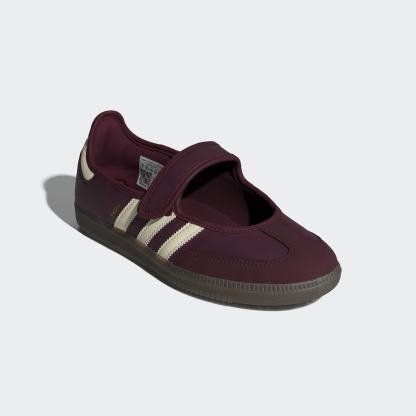 삼바 제인 - Maroon / Cream White / Gold Metallic