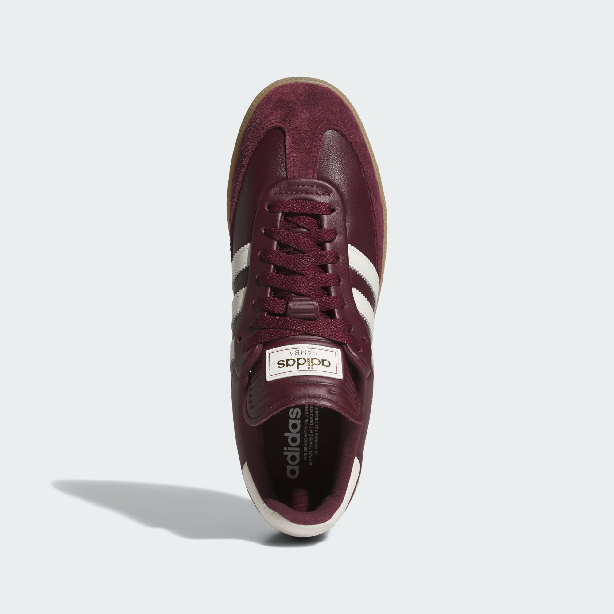 삼바 스파이크리스 - Maroon / Off White / Gum