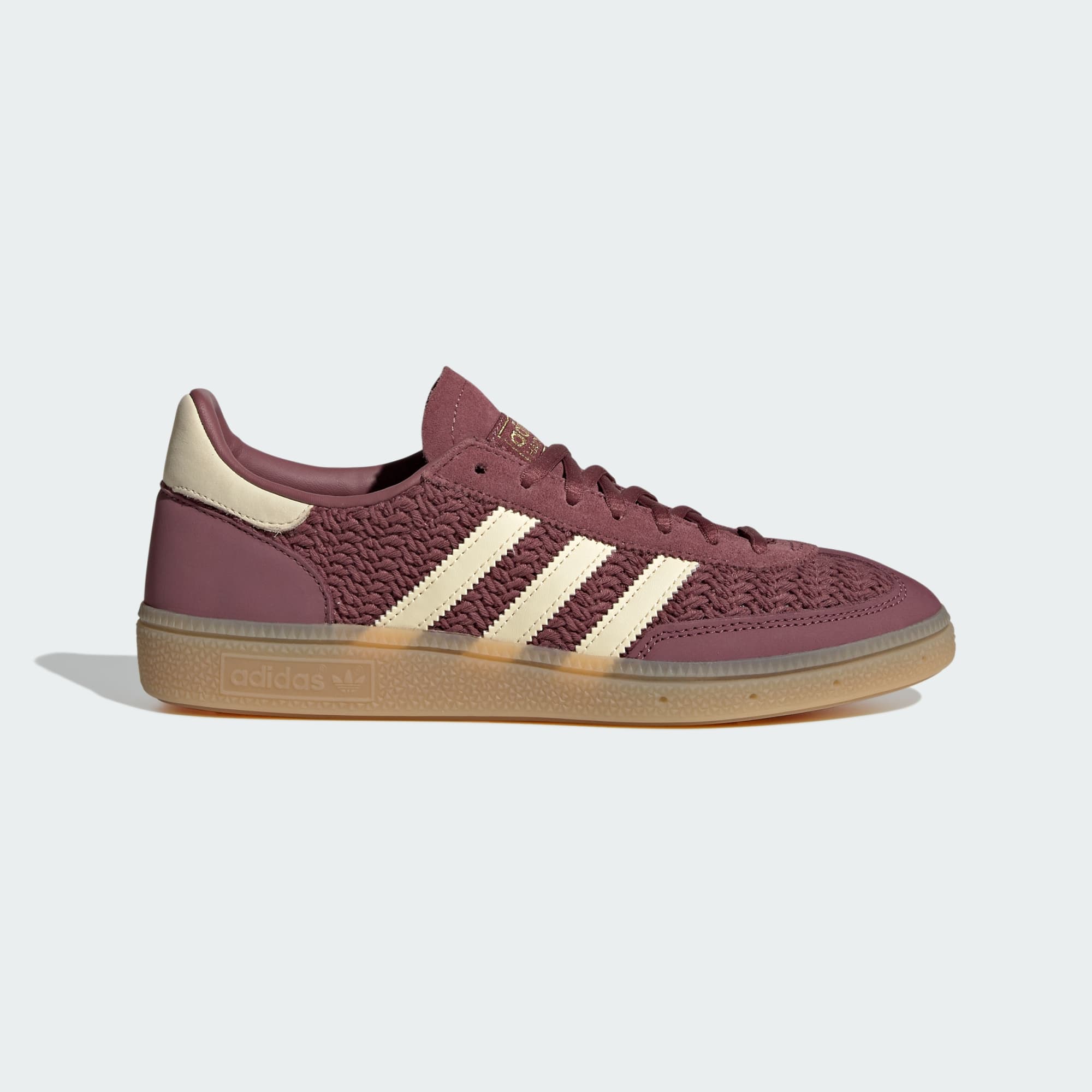 HANDBALL SPEZIAL SHOES - Burgundy / Warm Vanilla / Gum - LA7832 - Side Lateral Center View