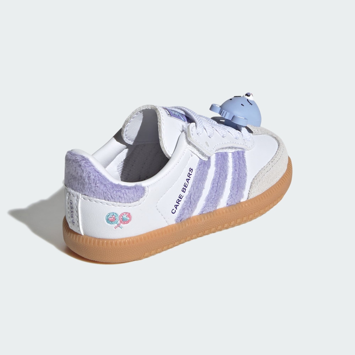 아디다스 CARE BEARS 삼바 OG 컴포트 클로저 EL 운동화 - Light Purple / Cloud White / Blue Dawn
