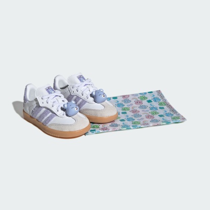 아디다스 CARE BEARS 삼바 OG 컴포트 클로저 EL 운동화 - Light Purple / Cloud White / Blue Dawn
