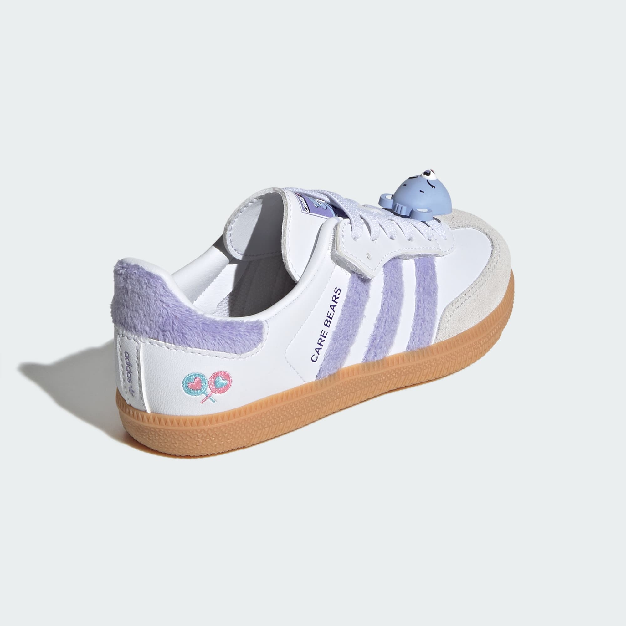 아디다스 CARE BEARS 삼바 OG 컴포트 클로저 EL 운동화 - Light Purple / Cloud White / Blue Dawn