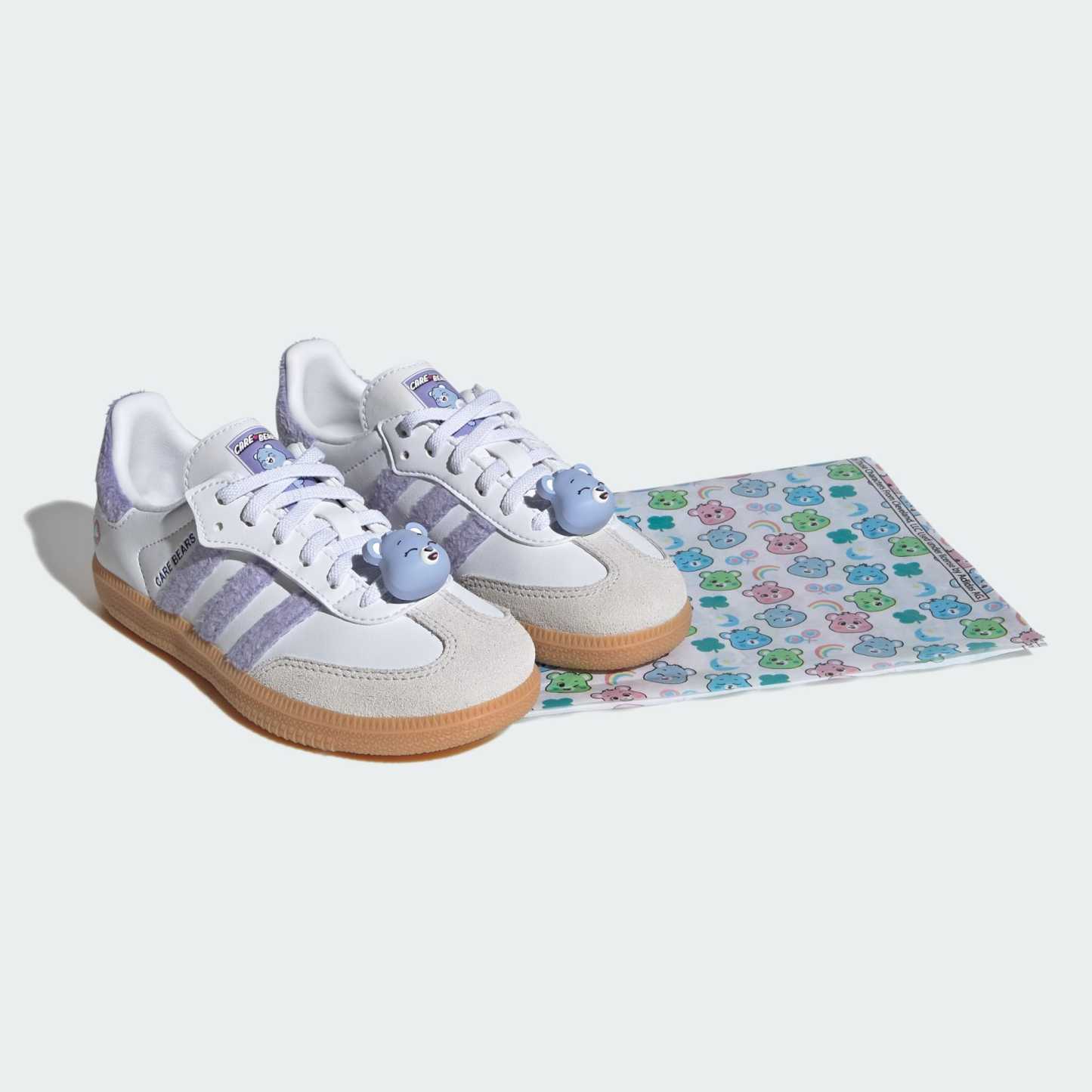 아디다스 CARE BEARS 삼바 OG 컴포트 클로저 EL 운동화 - Light Purple / Cloud White / Blue Dawn