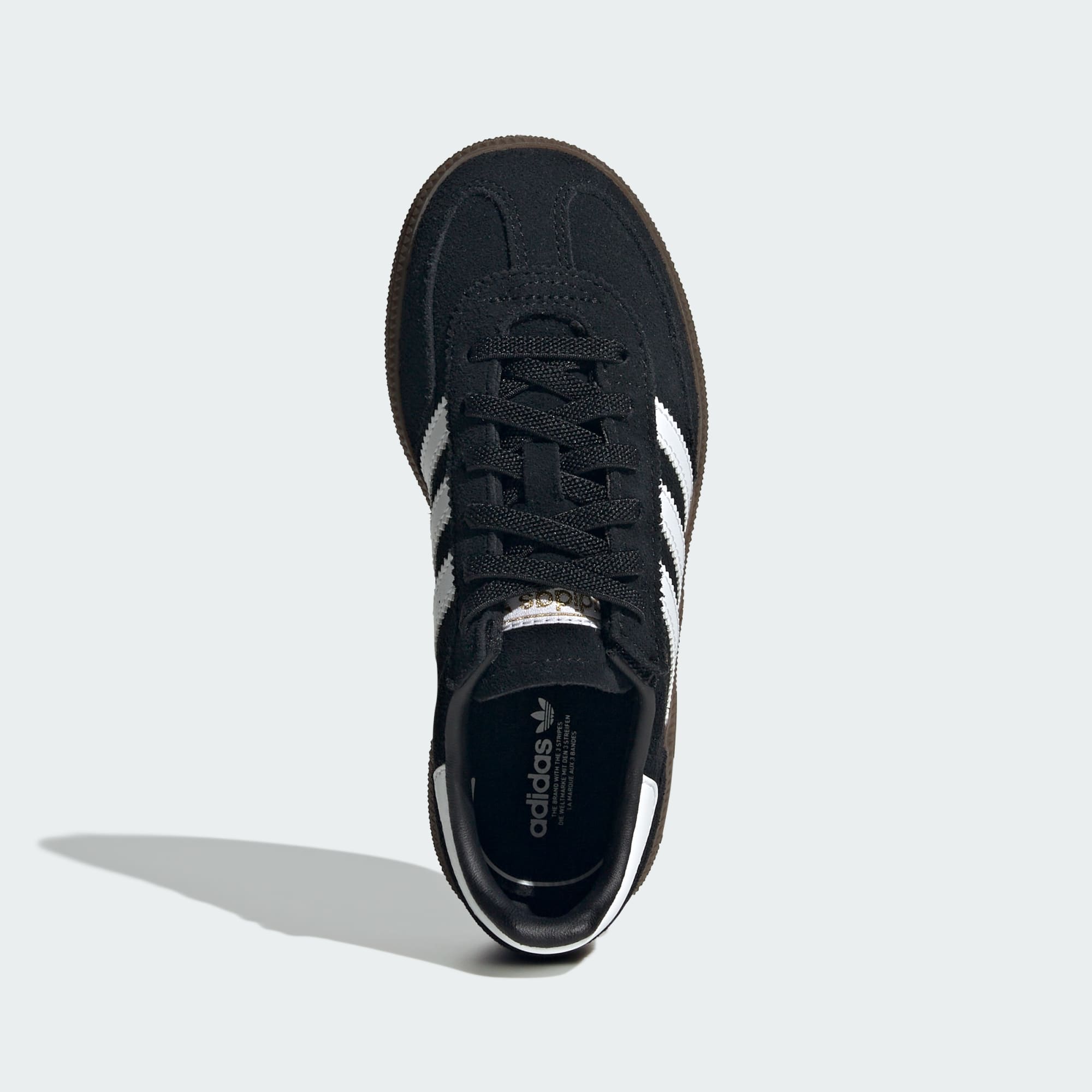핸드볼 스페지알 컴포트 클로저 EL 키즈 - Core Black / Cloud White / Gum - JQ6382 - Top Portrait View