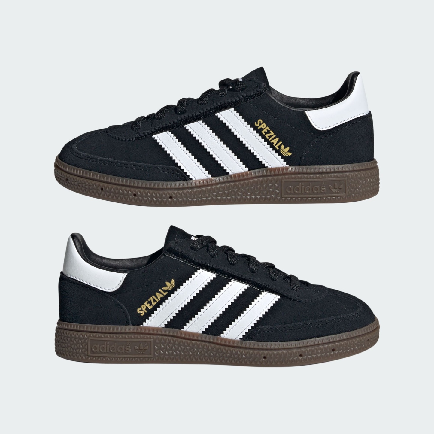 핸드볼 스페지알 컴포트 클로저 EL 키즈 - Core Black / Cloud White / Gum - JQ6382 - Mirrored Pair View