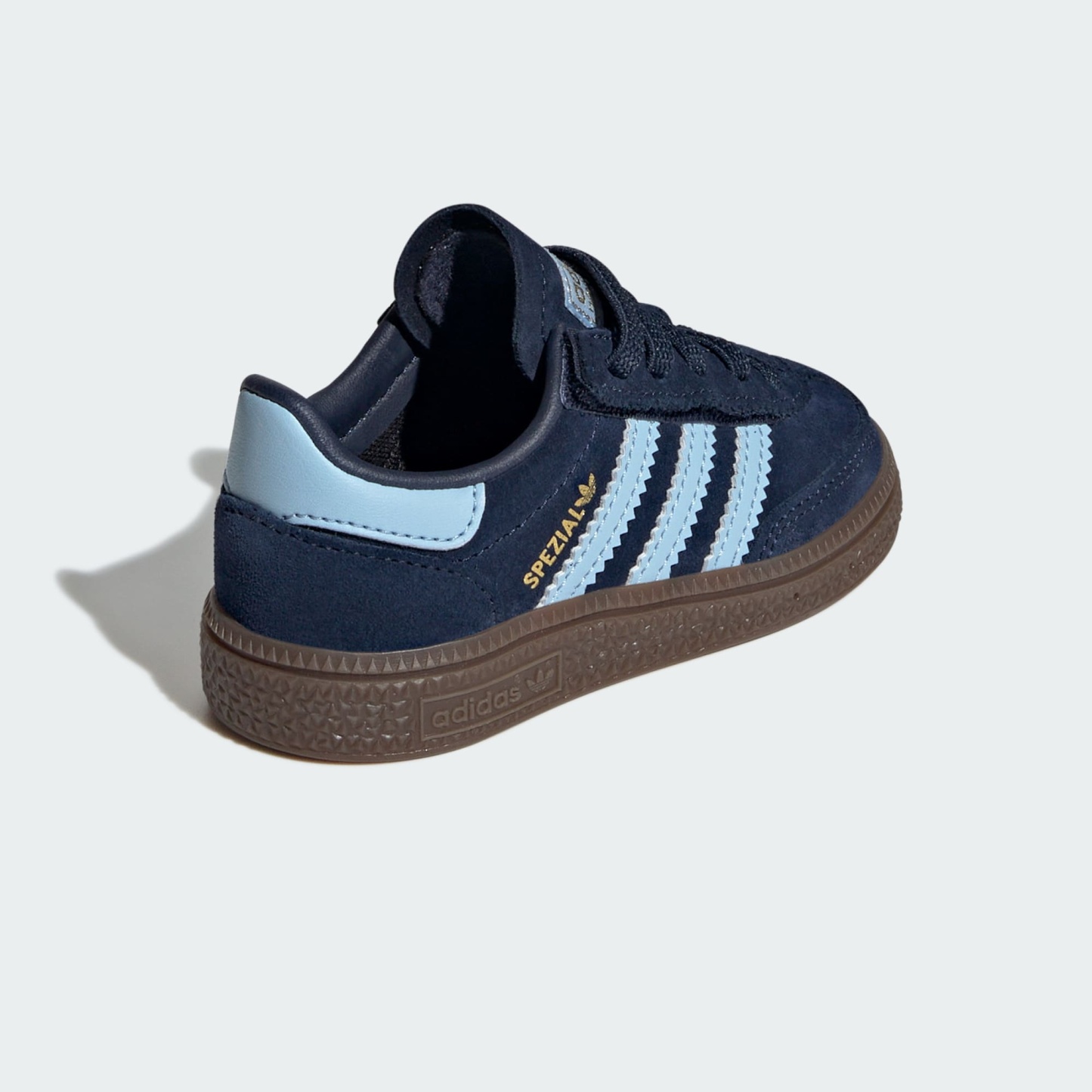 핸드볼 스페지알 컴포트 클로저 EL - Collegiate Navy / Clear Sky / Gum - JI2899 - Back Lateral Top View