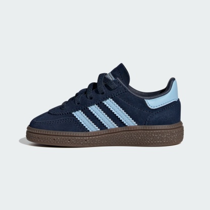 핸드볼 스페지알 컴포트 클로저 EL - Collegiate Navy / Clear Sky / Gum - JI2899 - Side Medial Center View