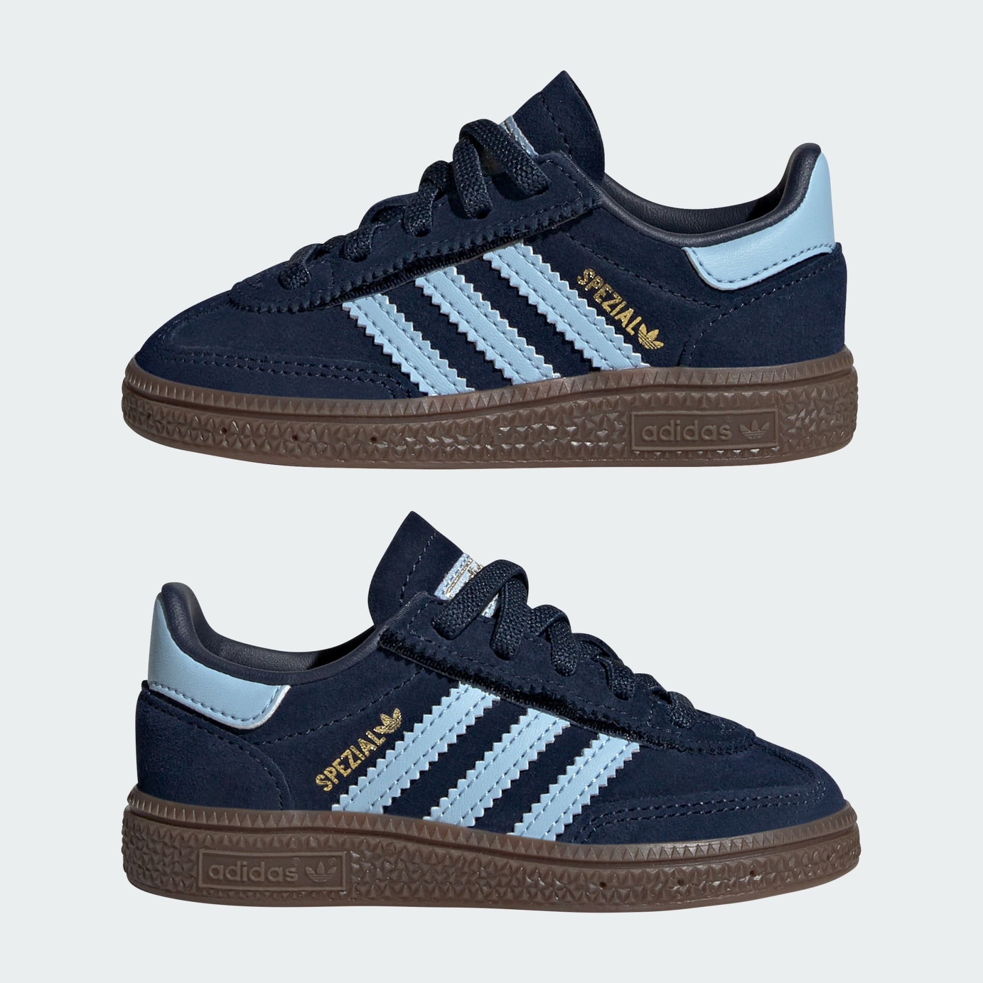 핸드볼 스페지알 컴포트 클로저 EL - Collegiate Navy / Clear Sky / Gum - JI2899 - Mirrored Pair View