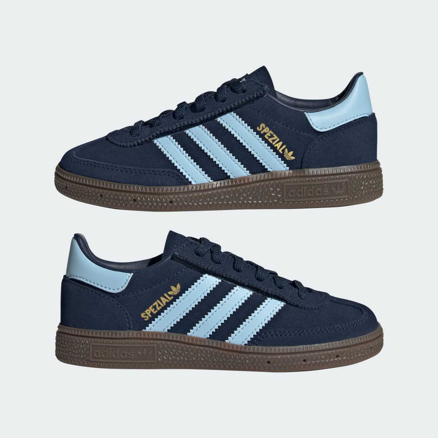 핸드볼 스페지알 컴포트 클로저 EL 키즈 - Collegiate Navy / Clear Sky / Gum - JQ6380 - Mirrored Pair View