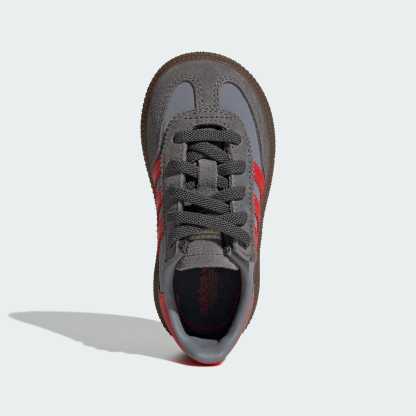 유아용 핸드볼 스페지알 컴포트 클로저 EL - Grey Four / Grey / Red - JQ0739 - Top Portrait View