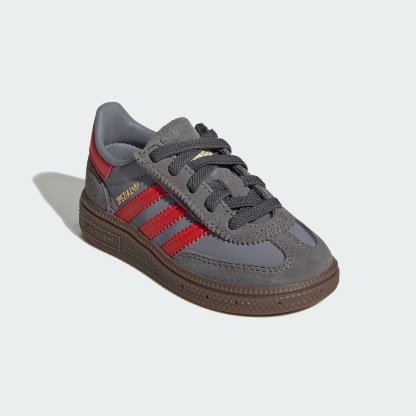 유아용 핸드볼 스페지알 컴포트 클로저 EL - Grey Four / Grey / Red - JQ0739 - Front Lateral Top View