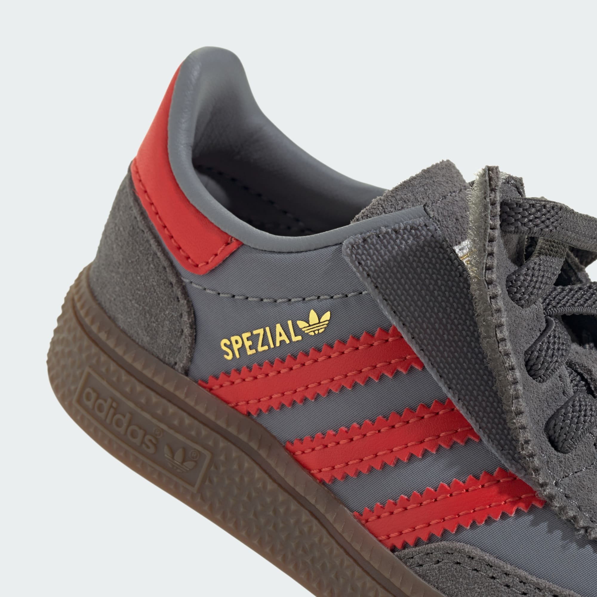유아용 핸드볼 스페지알 컴포트 클로저 EL - Grey Four / Grey / Red - JQ0739 - Detail View 3