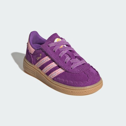 아디다스 디즈니 프린세스 핸드볼 스페지알 컴포트 클로저 EL - Purple / Pink / Gum - KK4760 - Front Lateral Top View
