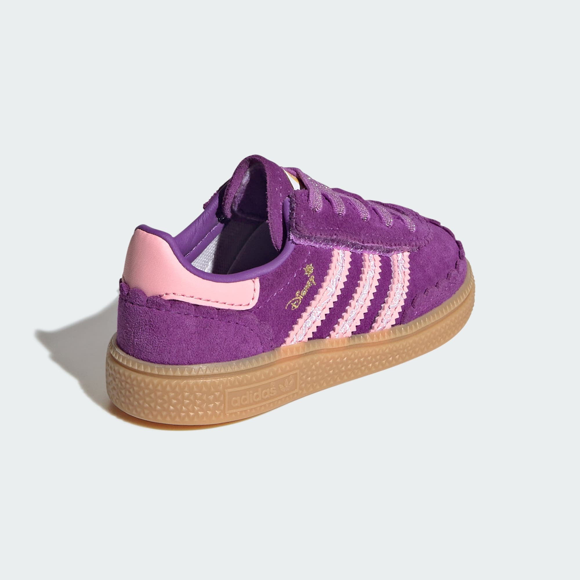 아디다스 디즈니 프린세스 핸드볼 스페지알 컴포트 클로저 EL - Purple / Pink / Gum - KK4760 - Back Lateral Top View